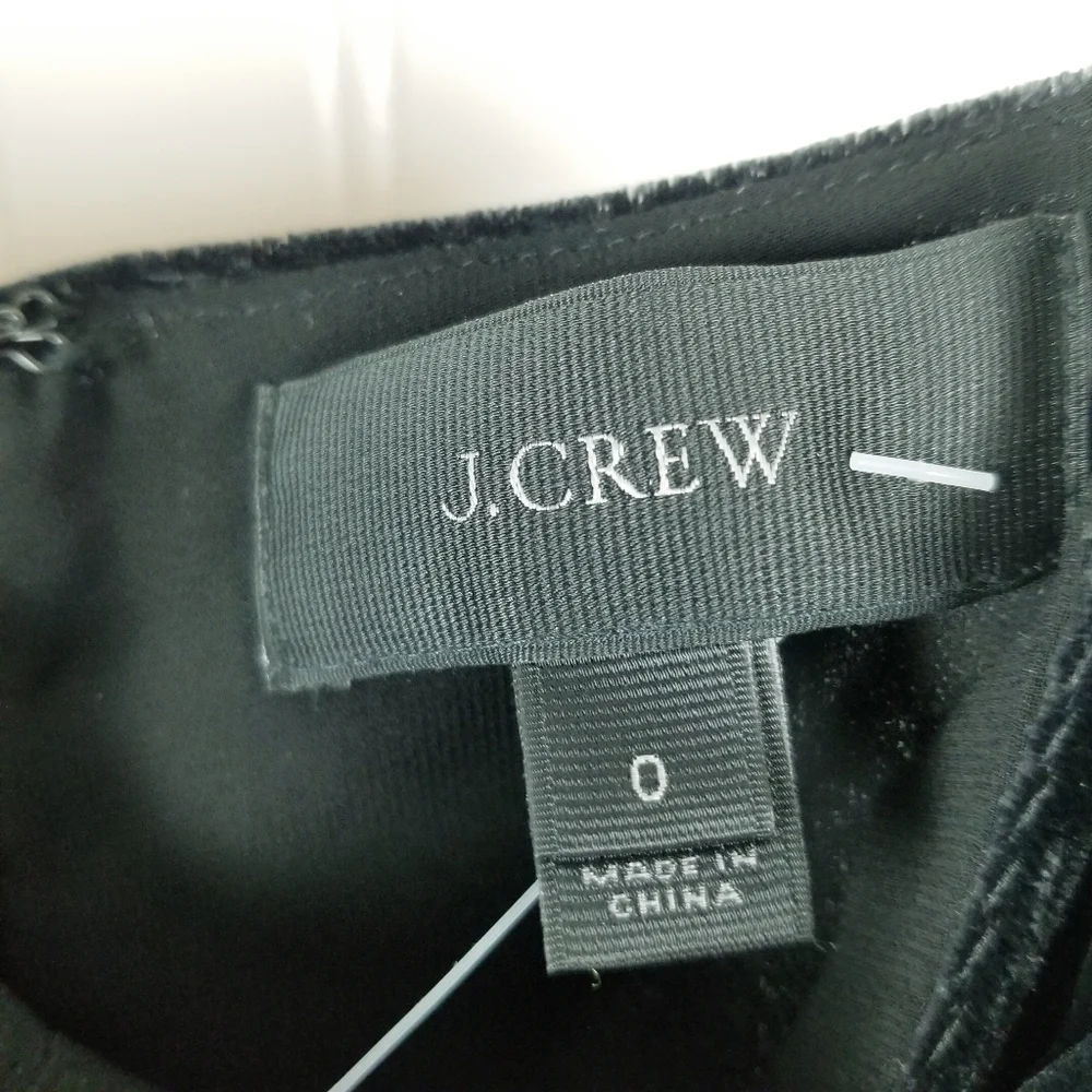 J Crew Velvet Wide Leg Crop Jumpsuit Size 0 Black Sleeveless Witchy Whimsigoth